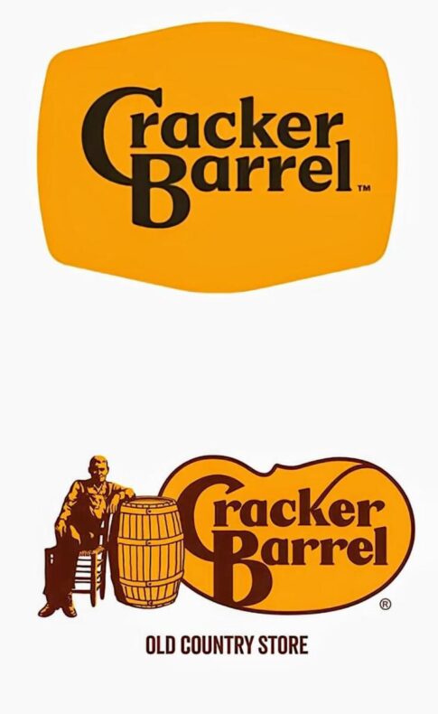 Cracker Barrel logos (new and old) YouTube screen shot