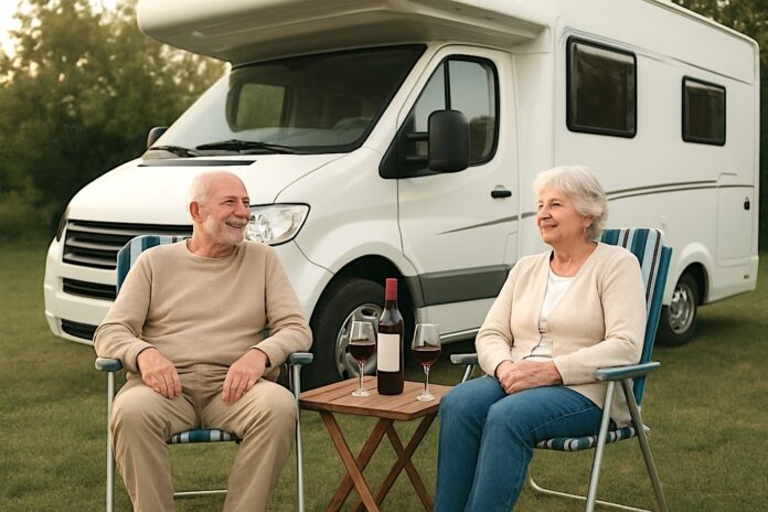 Older couple created using artificial intelligence.