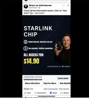 Starlink chip scam