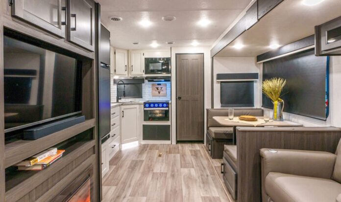 2025-SportTrek-ST291VRK-Lightweight-Travel-Trailer-Kitchen