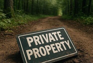 Private property sign Image: AI generated