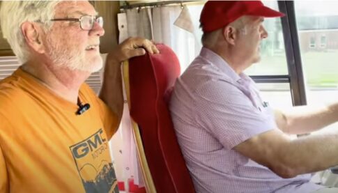 Driving the GMC Coca Cola motorhome