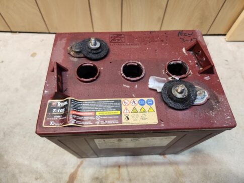 Battery On Concrete