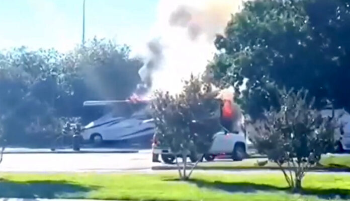 Cracker Barrel RV fire