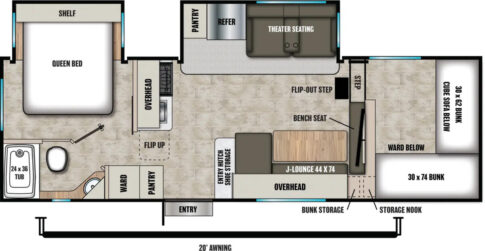 Coachmen Chaparral Lite 218 SE floorplan Coachmen website
