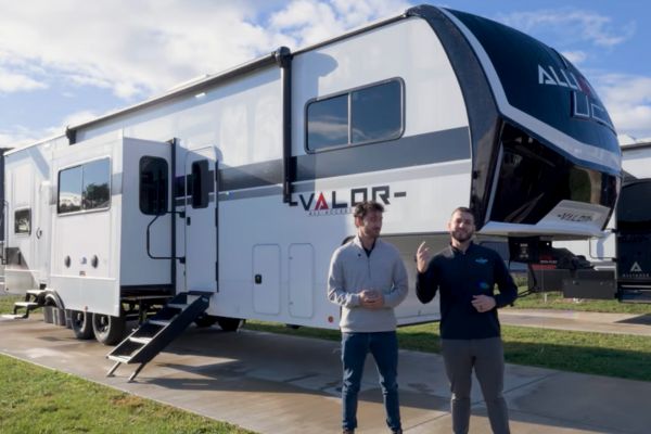 2026 Alliance Valor 35A14 5th wheel toy hauler with big garage and