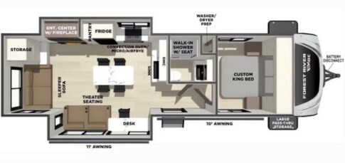 Forest River Vibe floor plan