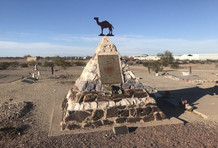 Hi Jolly momument at Quartzsite, Arizona cemetery