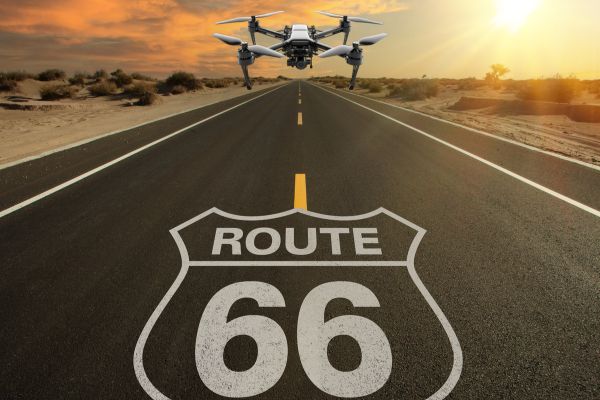 Route 66 drone footage
