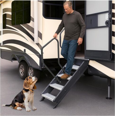 extended RV entry handrail Amazon image