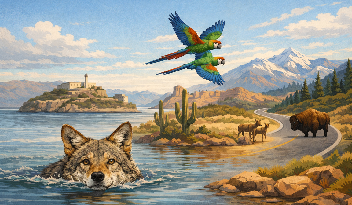 Strange wildlife sightings happening across national parks