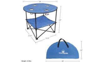 Wake folding camp table