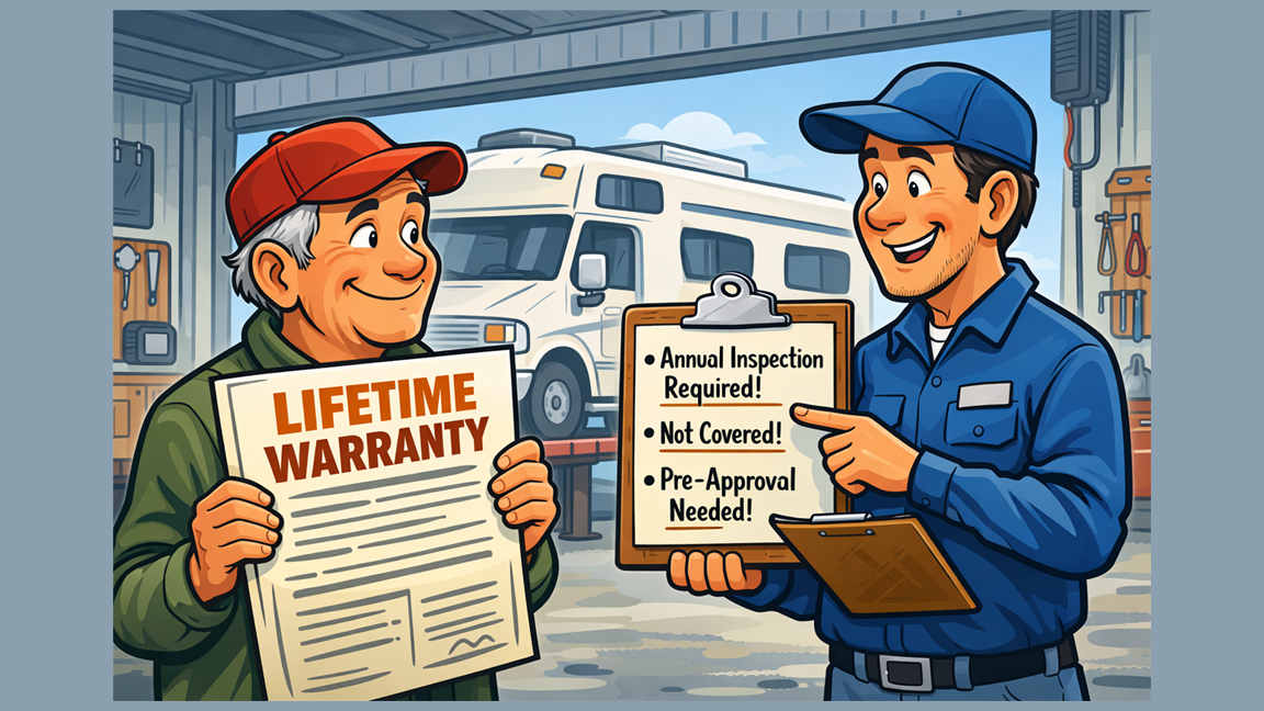 Think a lifetime RV warranty covers everything? Read this