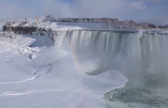 Did Niagara Falls really freeze?
