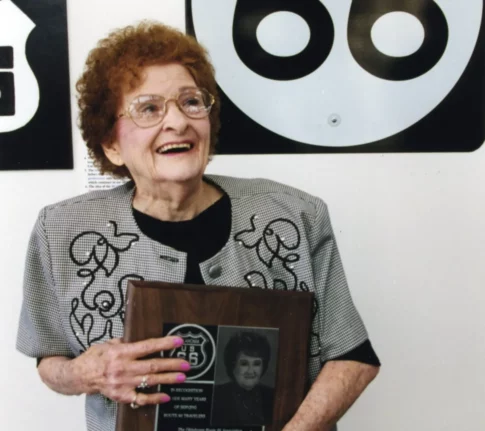 Lucille Hamons the "mother" of the Mother Road hwy 66 Image: lucillesroadhouse.com
