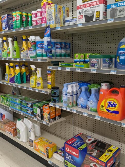 cleaning supplies TSC GM image attribution not necessary