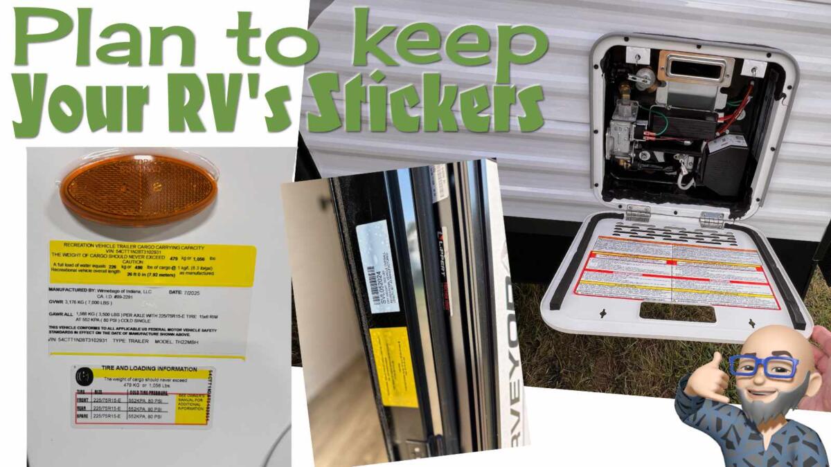 Why it’s important that you take photos of your RV’s serial number stickers