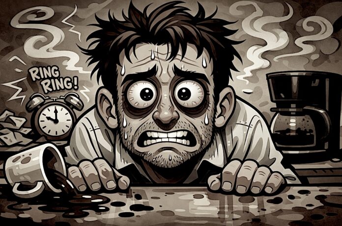 Crazy coffee addict