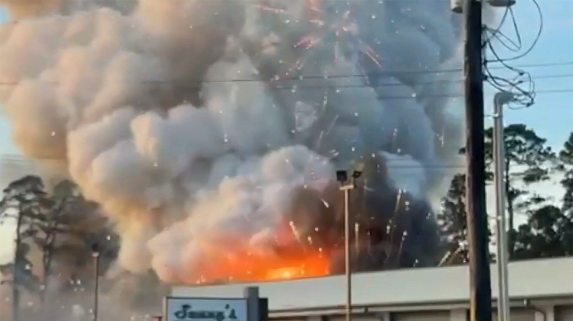 RV fire ignites fireworks, sparking explosions in Texas