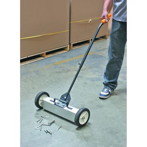 rolling magnet bar to sweep campsite Image: Harbor Freight