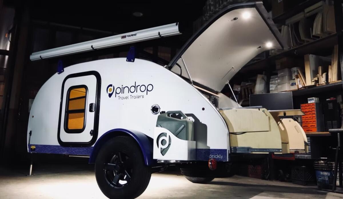 This PinDrop teardrop trailer fixes small camper frustrations