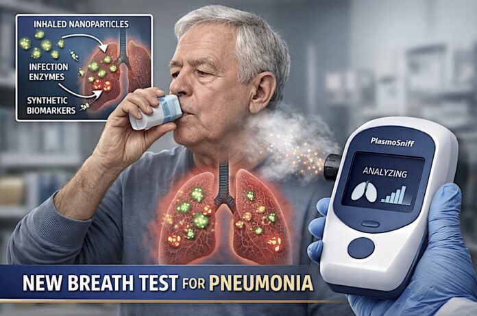 Pneumonia diagnosis illustration