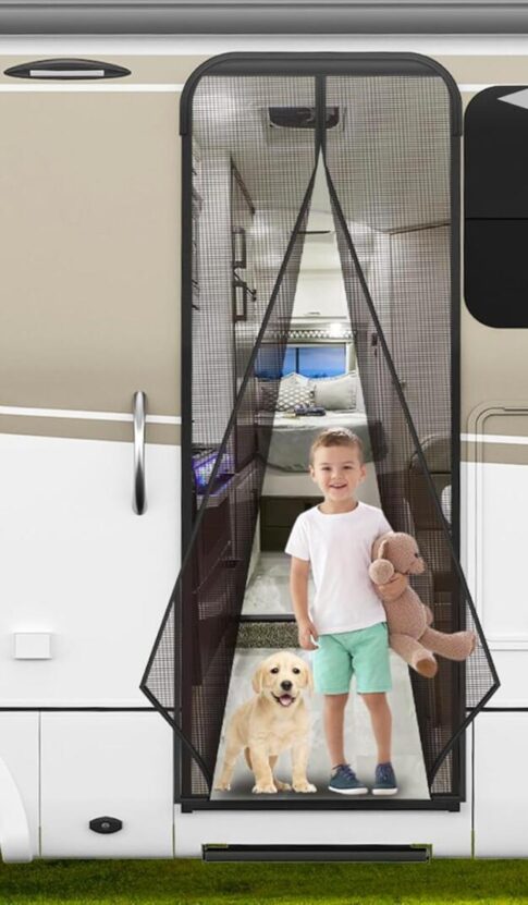 magnetic screen door for rv Image: Amazon