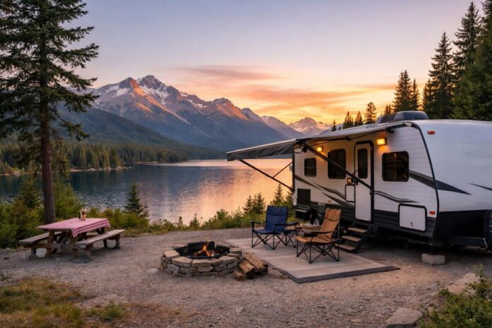 Sunsetatthecampsite