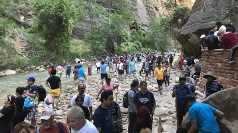 national park crowds RVers