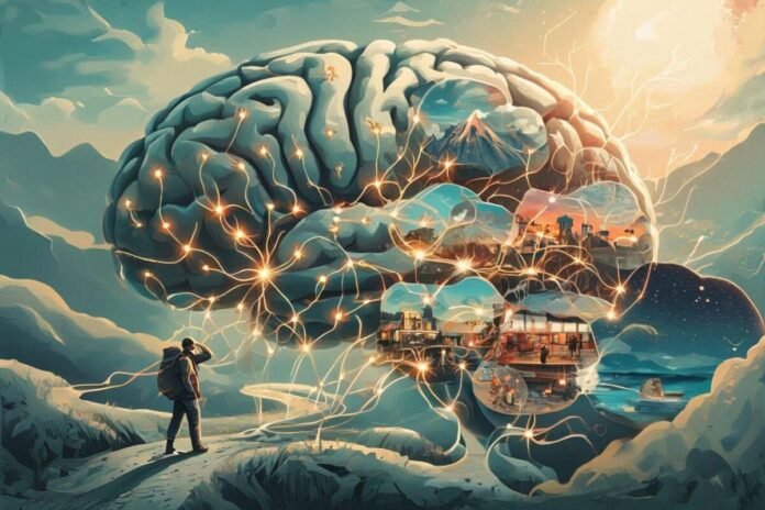 AI image Brain strengthens as we travel