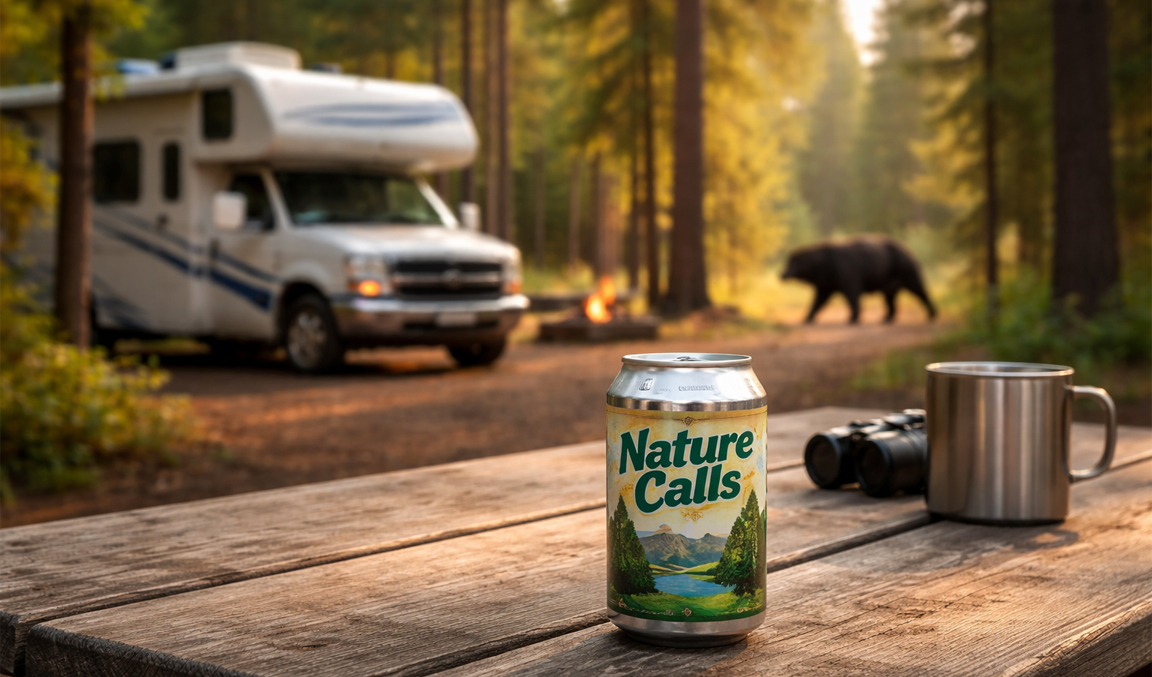Columbia Sportswear promotes beer made with bear poop