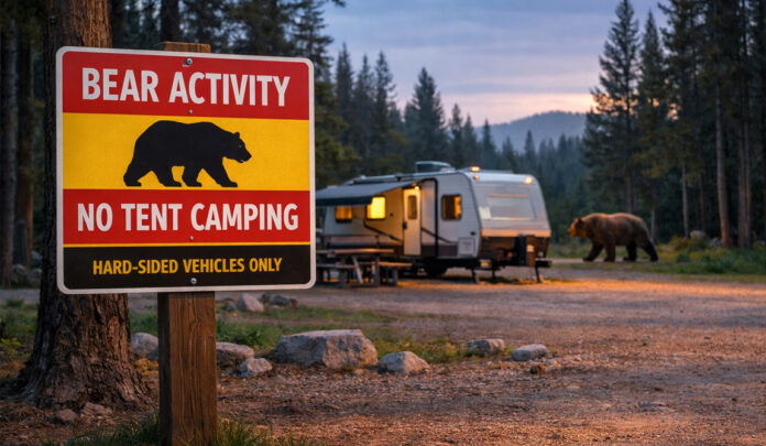 Yellowstone bear camping restrictions
