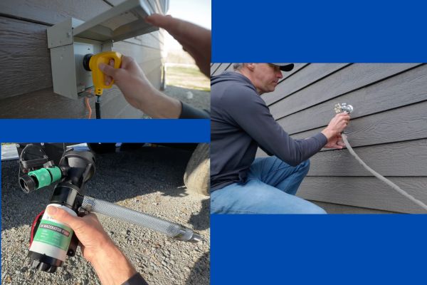 How to safely connect an RV at home—power, water, and sewer