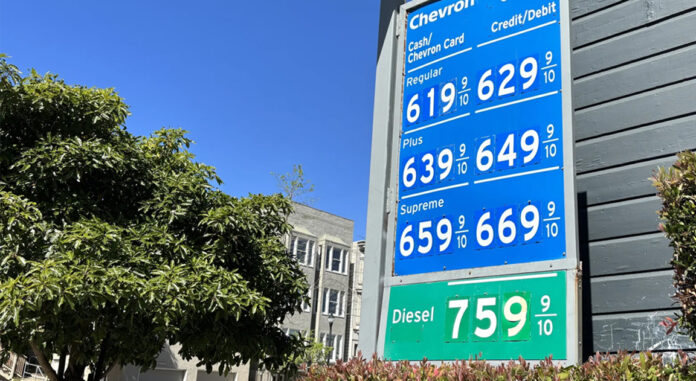 diesel prices vs gas prices