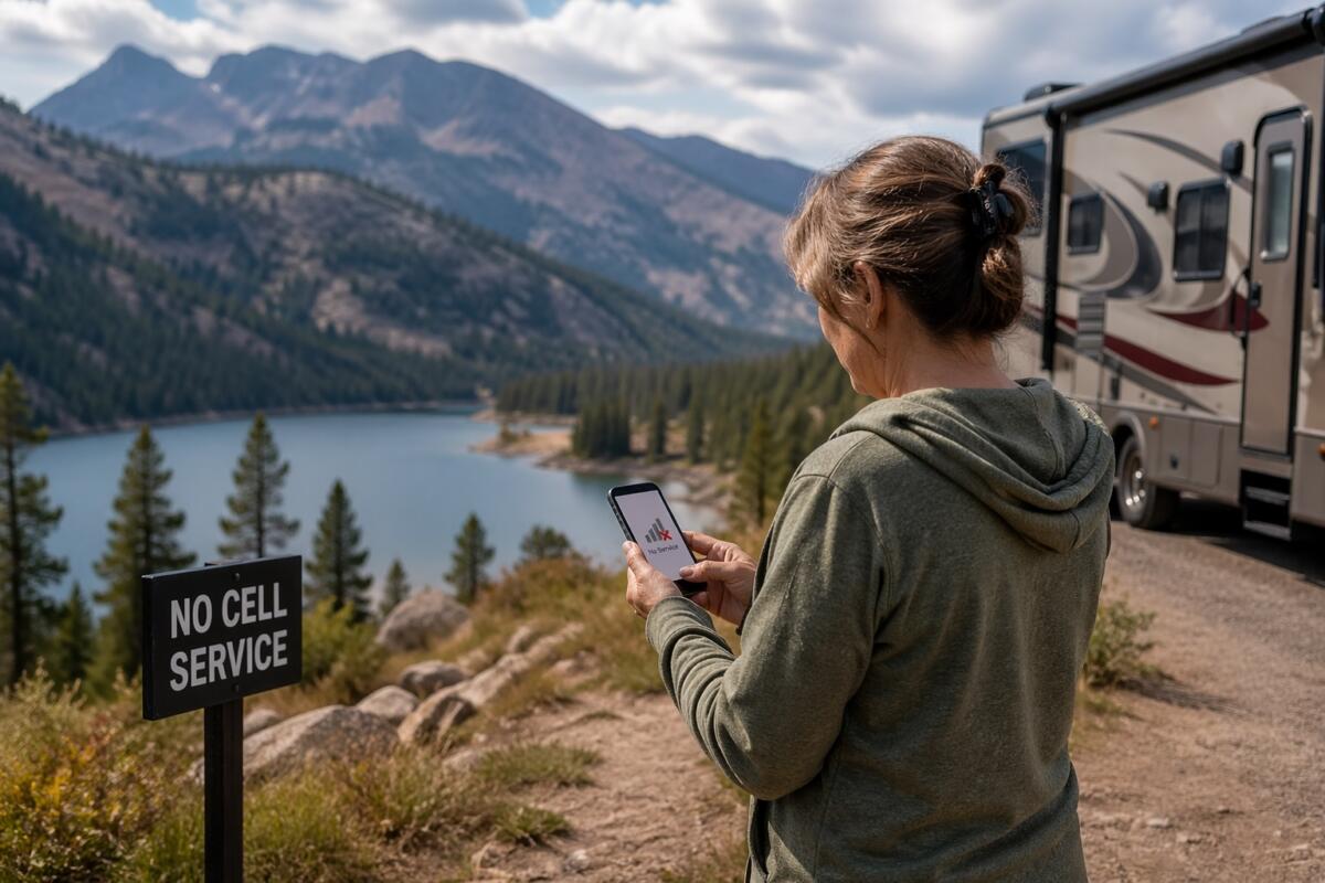 Would you avoid a park if cell service is poor or nonexistent?