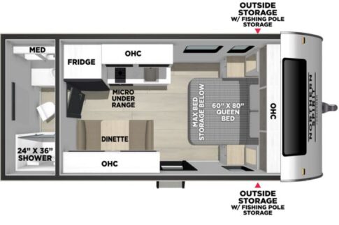 Northern Spirit Bijou 18 RBB floorplan