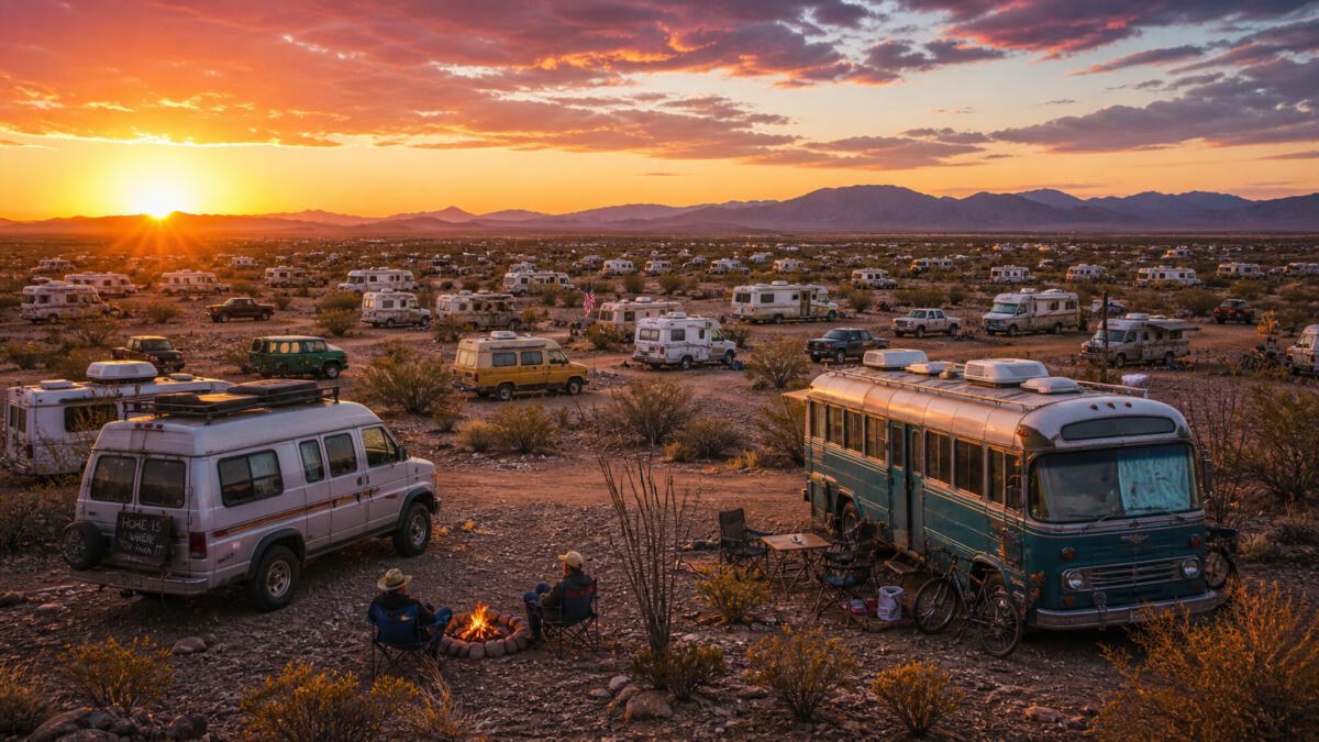 Quartzsite’s $180 winter camping secret just got a national spotlight