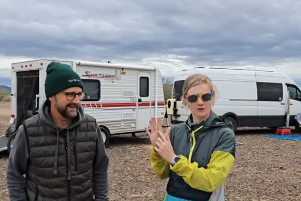 A cheap toy hauler trailer makes a clever van life upgrade