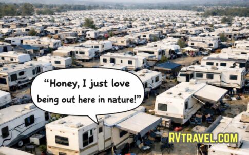 Crowded RV park