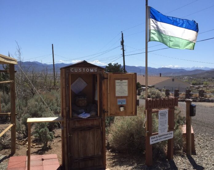 Molossia's customs office from Molossia website