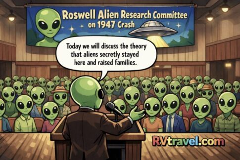 Roswell gathering of aliens