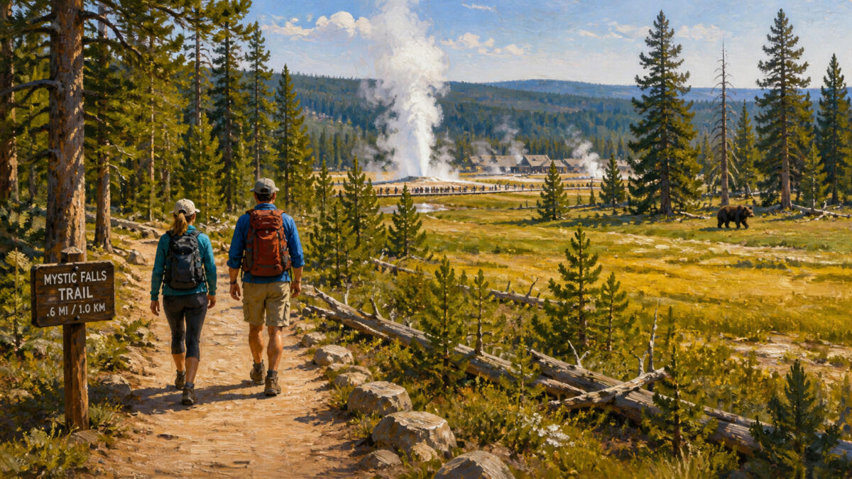 Bear attacks hikers near Yellowstone’s Old Faithful