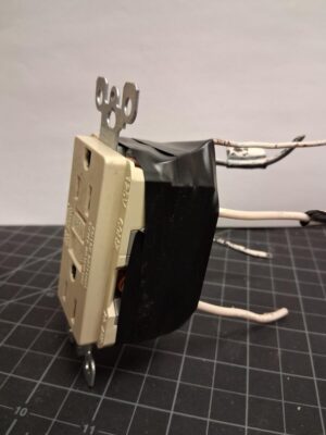 Outlet taped