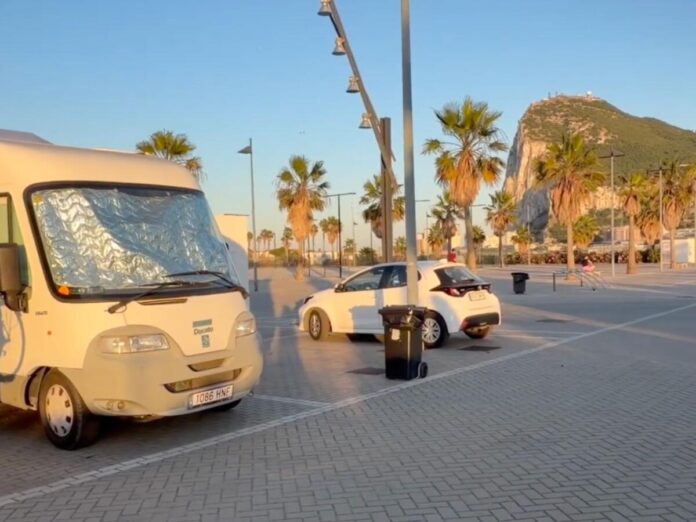 RVing to Gibralter - Rock of Gibralter and an RV