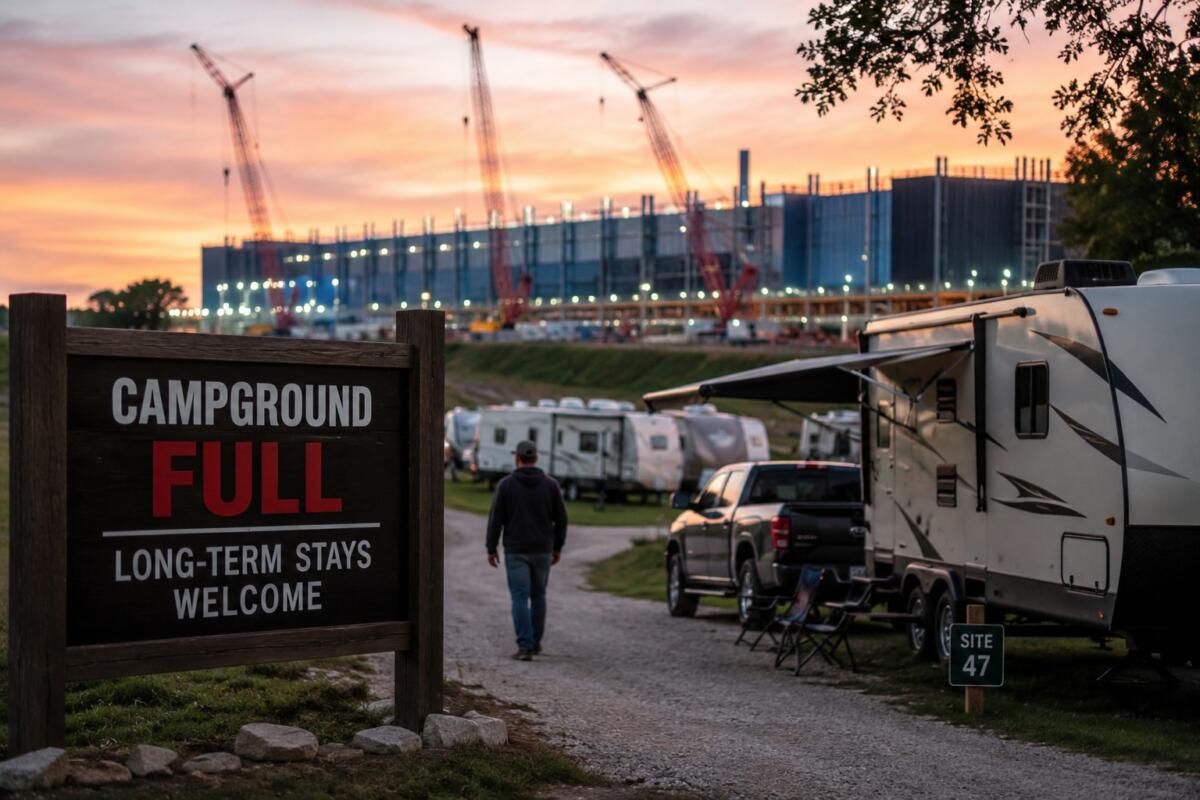 Iowa campers squeezed out as data center workers fill RV parks year-round