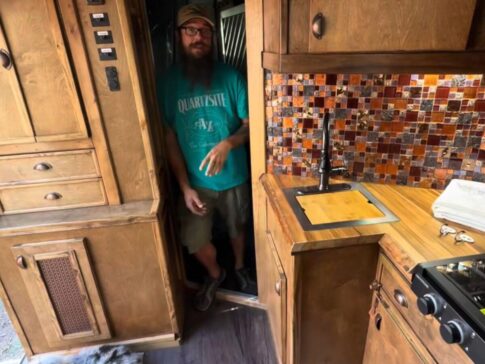 horse trailer rv conversion interior