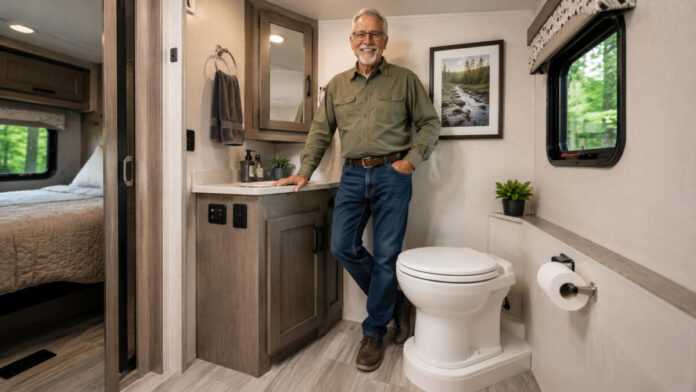 RV toilet riser