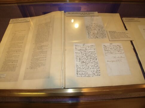 Twain's handwritten manuscript for Tom Sawyer