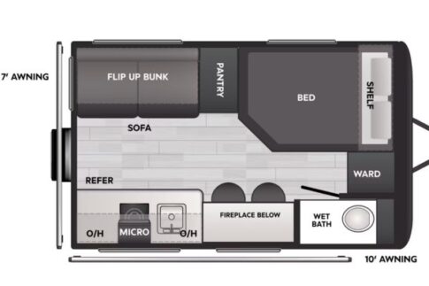 Coleman 13S floorplan