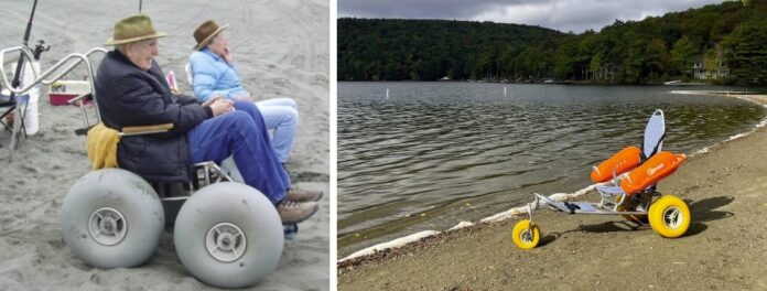 Beach wheelchairs